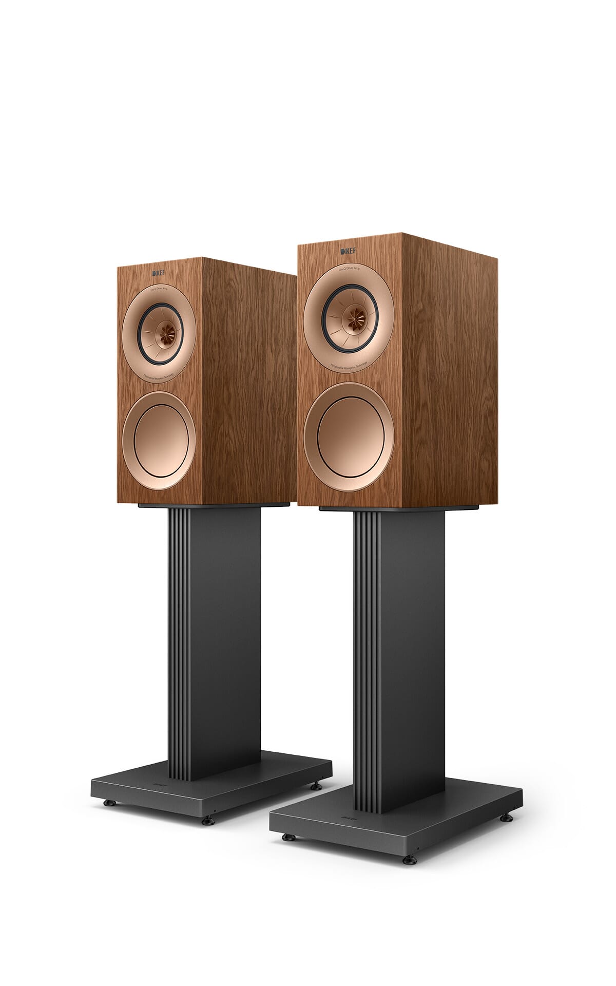 KEF - R3 Meta Bookshelf Speakers (Walnut, Pair) **OPEN BOX